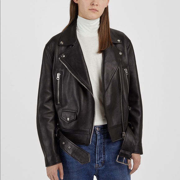 Acne Studios Jackets & Blazers - Acne Black Leather Jacket